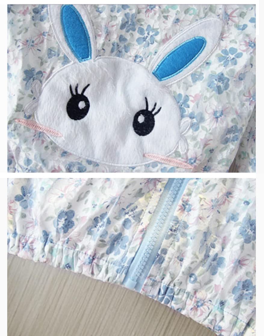 Girls Cartoon Unicorn Jackets Spring Zip Kids Hooded Flamingo Windbreaker for Toddler Pink Light Outwear - Image 3