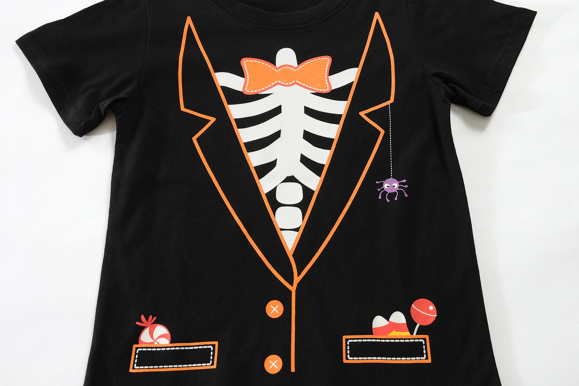 Little Hand Baby Boys Glow in The Dark Tractor T-Shirt Kids Halloween Boo Shirts Pumpkin Tee Monster Truck Top 2-8 Years - Image 5