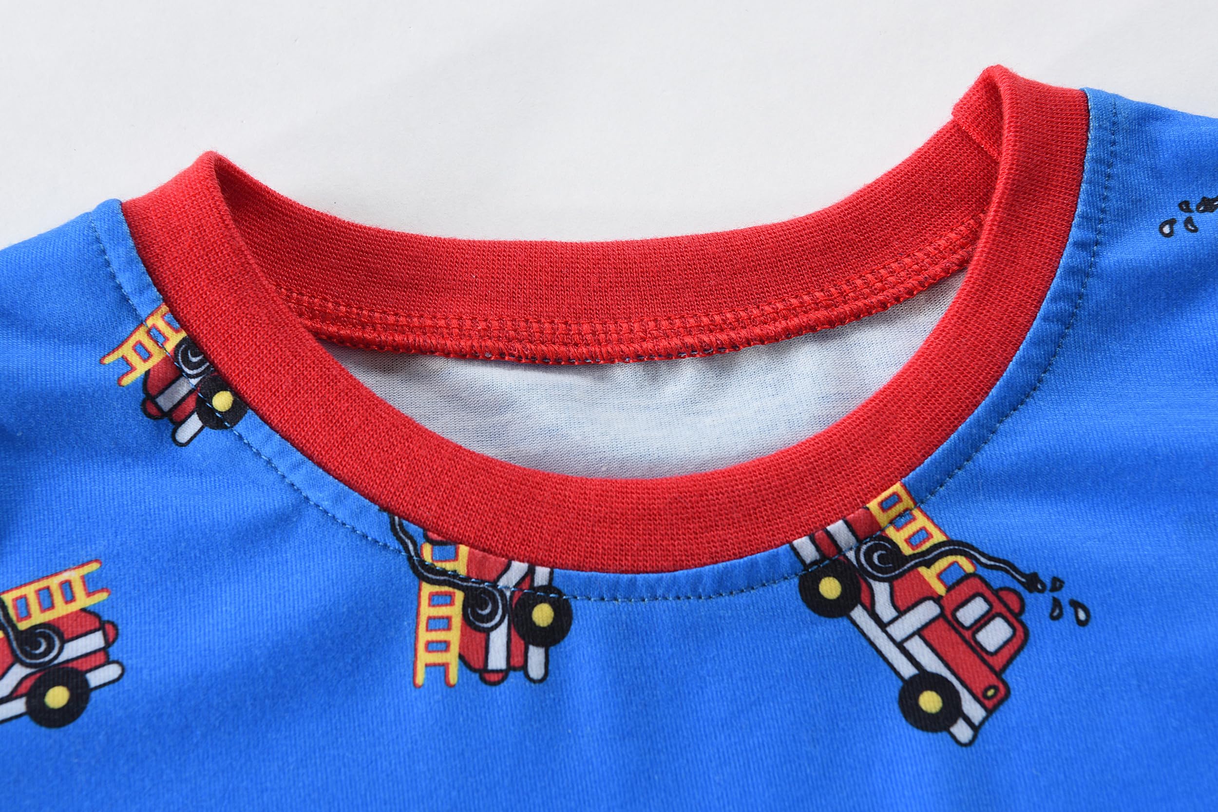 Little Hand Boys Allover Prints Pajamas 2 Pieces Long Sleeve Jammies Set Toddler Pjs Sleepwear Size 2-8 Years - Image 3