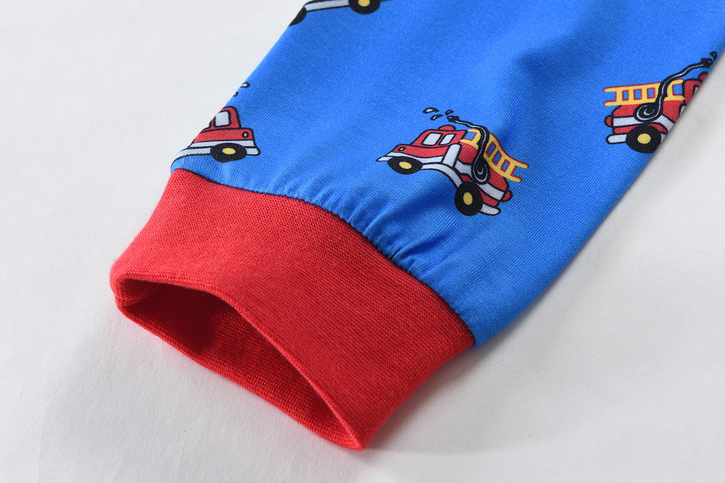 Little Hand Boys Allover Prints Pajamas 2 Pieces Long Sleeve Jammies Set Toddler Pjs Sleepwear Size 2-8 Years - Image 7