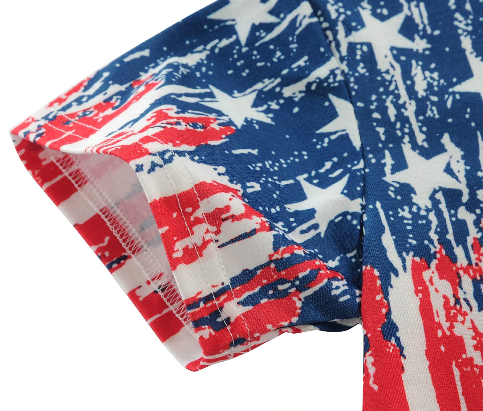 Little Hand Boys American Flag T Shirt 4th of July Independence Day Tee for Boy Patriotic Cotton Stars Stripe Top 2-10 Years - Image 6