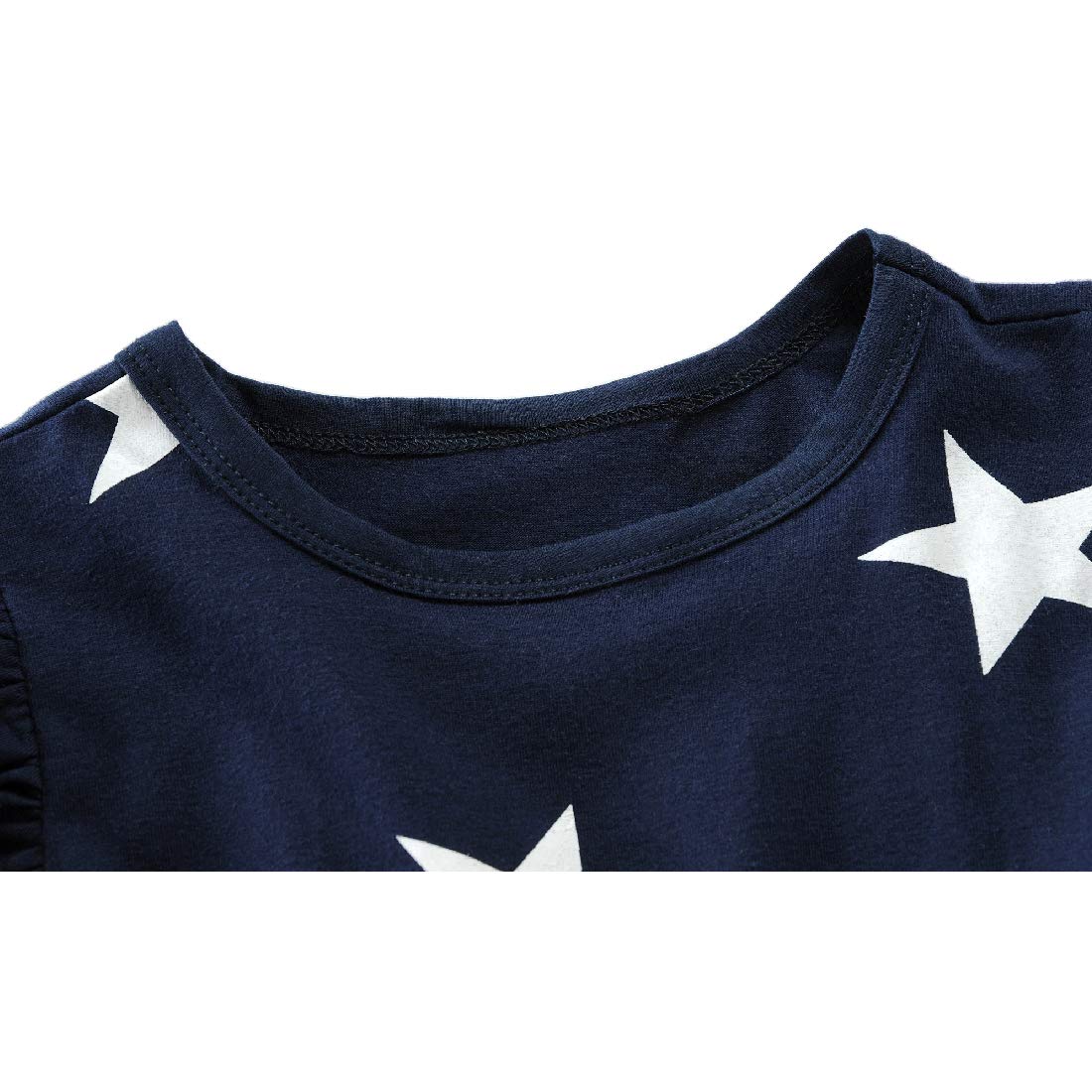 Little Hand Girls 4th of July Dress American Flag Skirt Kids Patriotic Clothes Stripe Sleeveless Tank Dresses 2-8 Years - Image 4