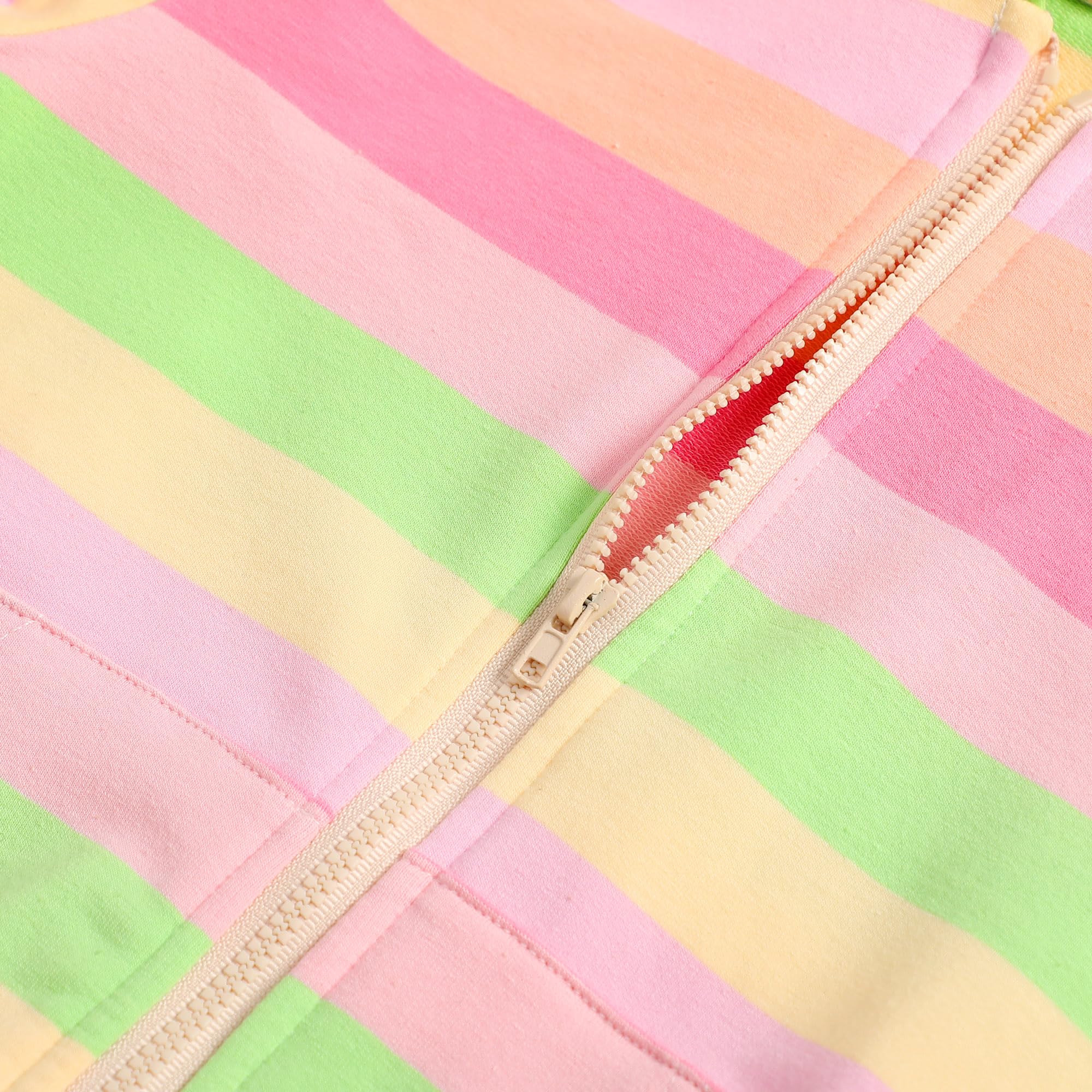 Little Hand Girls and Toddlers' Pullover Hoodies Sweatshirt Kids Cotton Zip-up Hooded Jacket for 2-7T - Image 6