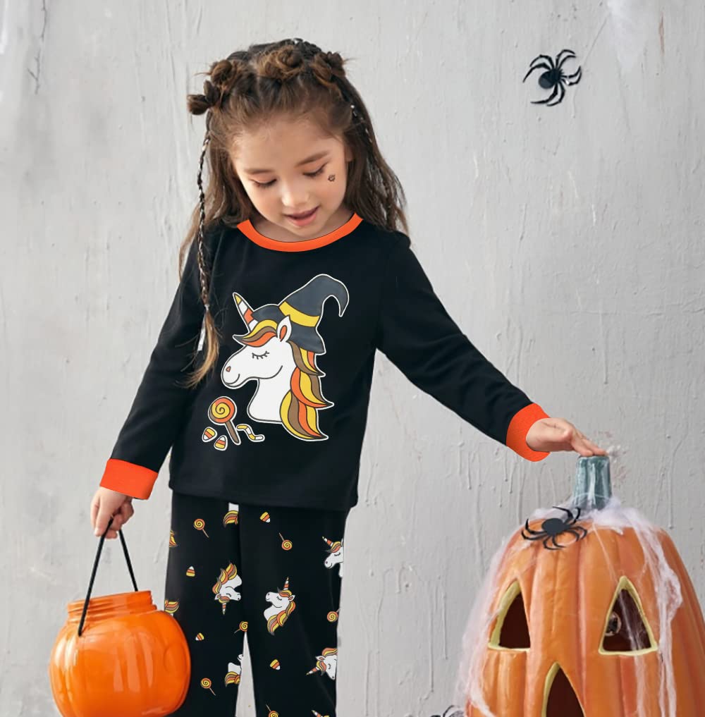 Little Hand Girls Pajamas Dinosaur Cotton Unicorn Pjs Jammies Fall Winter Long Sleeve Kids Sleepwear Sets for Size 2-7T - Image 3