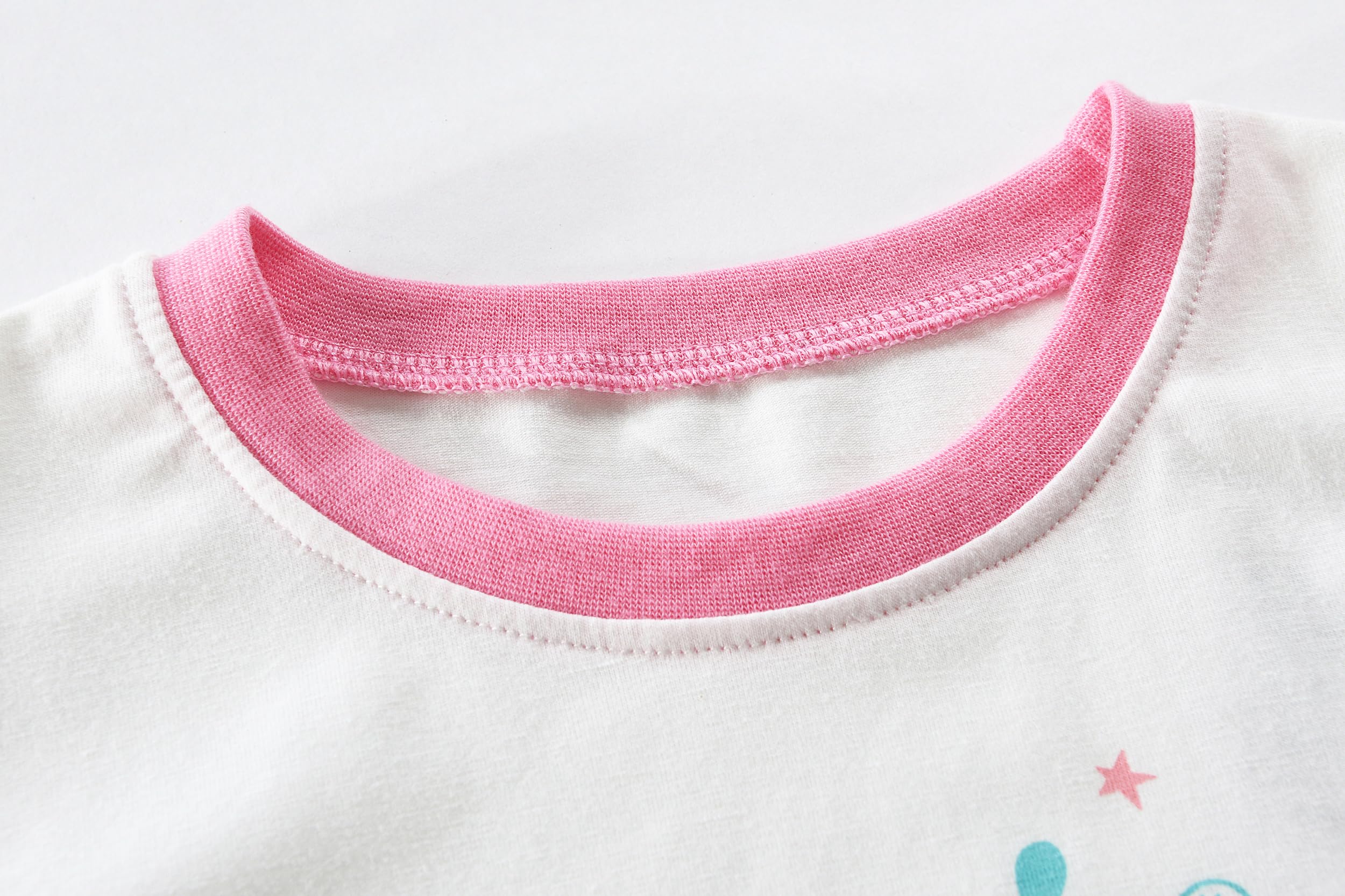 Little Hand Girls Pajamas Dinosaur Cotton Unicorn Pjs Jammies Fall Winter Long Sleeve Kids Sleepwear Sets for Size 2-7T - Image 3