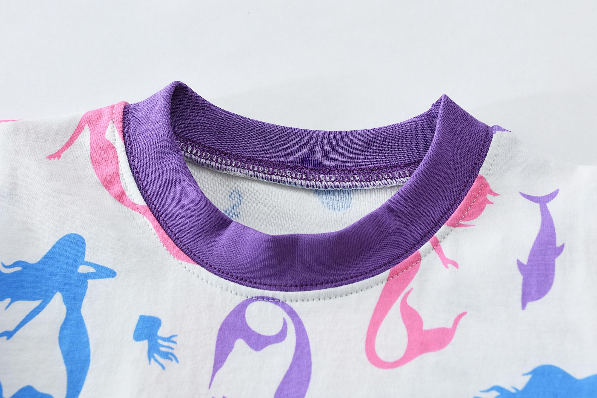 Little Hand Girls Summer Pajamas Toddler Cat Short Sets Unicorn Sleepwear for Kids 2 Piece Dinosaur Pjs Clothes 2-7 Years - Image 3