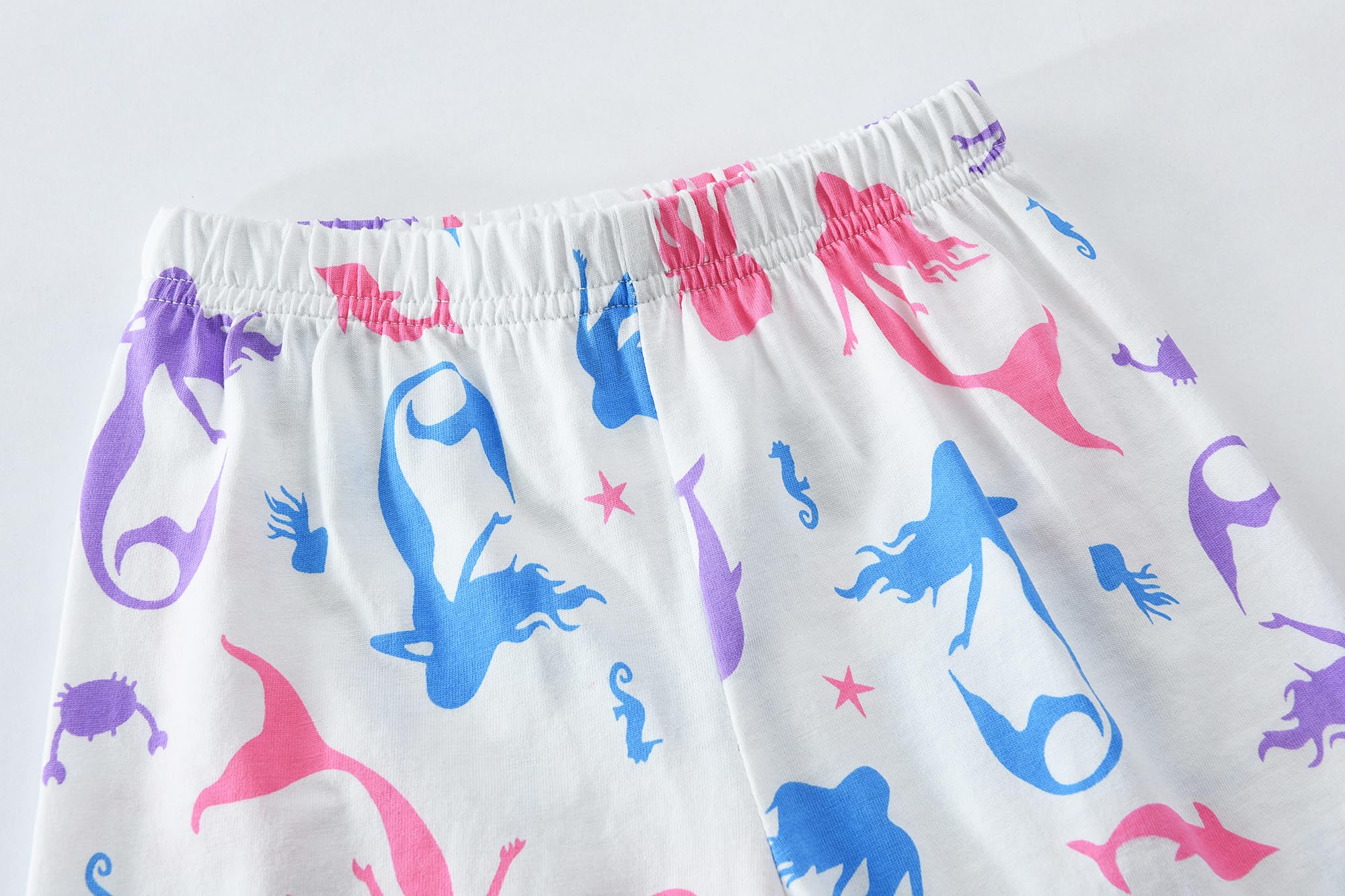 Little Hand Girls Summer Pajamas Toddler Cat Short Sets Unicorn Sleepwear for Kids 2 Piece Dinosaur Pjs Clothes 2-7 Years - Image 6