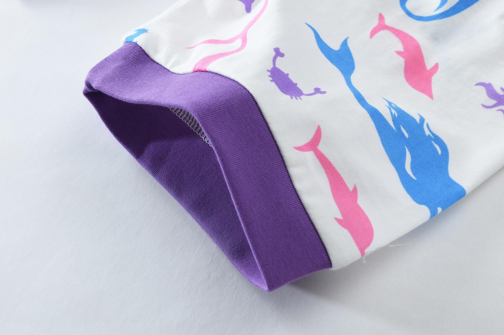 Little Hand Girls Summer Pajamas Toddler Cat Short Sets Unicorn Sleepwear for Kids 2 Piece Dinosaur Pjs Clothes 2-7 Years - Image 7