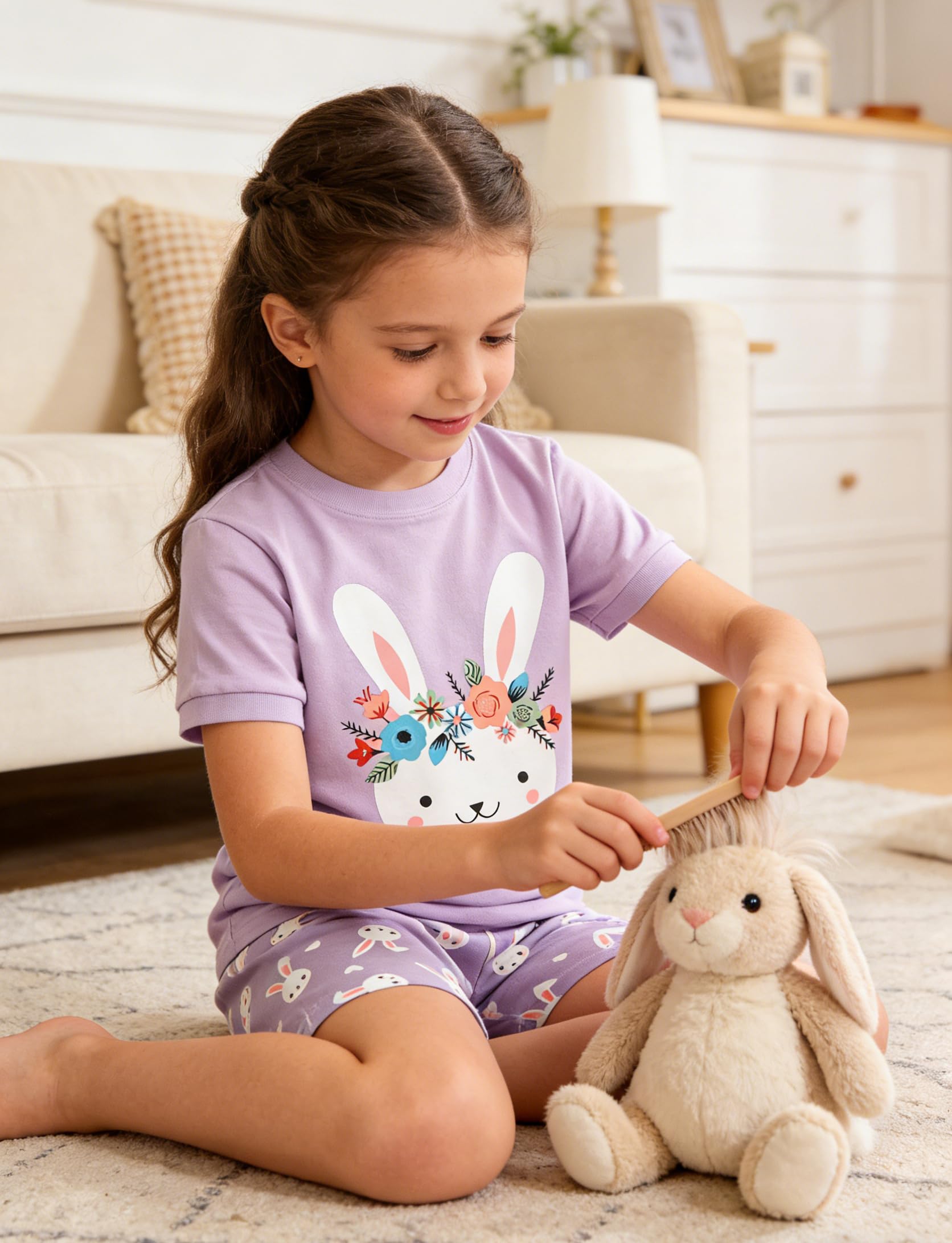 Little Hand Girls Summer Pajamas Toddler Short Sets Unicorn Sleepwear for Kids Cute Dinosaur Pjs 2 Piece Clothes 2-7 Years - Image 3