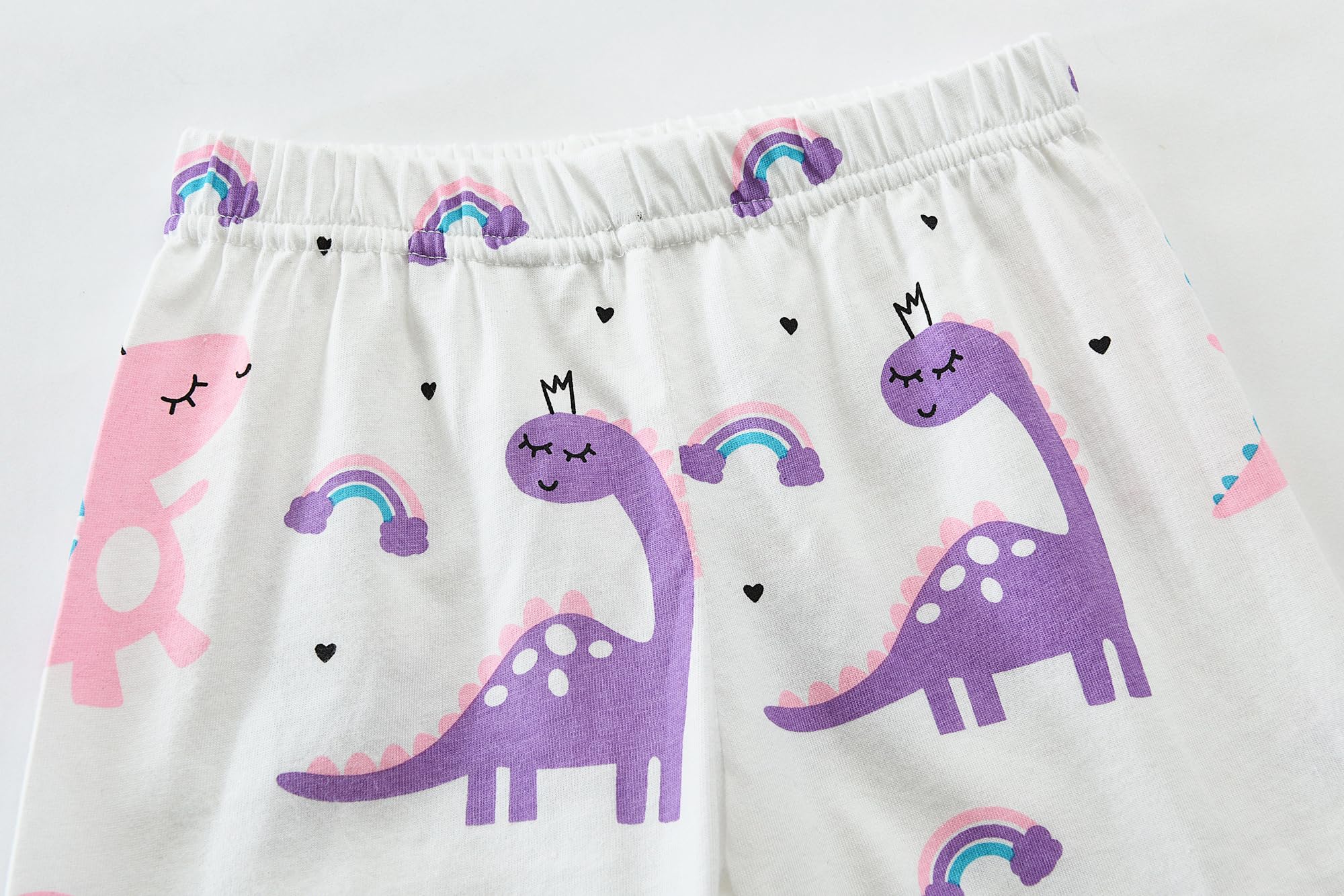 Little Hand Girls Summer Pajamas Toddler Short Sets Unicorn Sleepwear for Kids Cute Dinosaur Pjs 2 Piece Clothes 2-7 Years - Image 6
