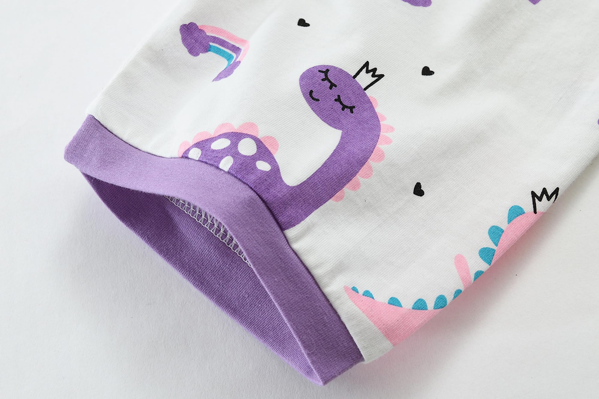 Little Hand Girls Summer Pajamas Toddler Short Sets Unicorn Sleepwear for Kids Cute Dinosaur Pjs 2 Piece Clothes 2-7 Years - Image 7
