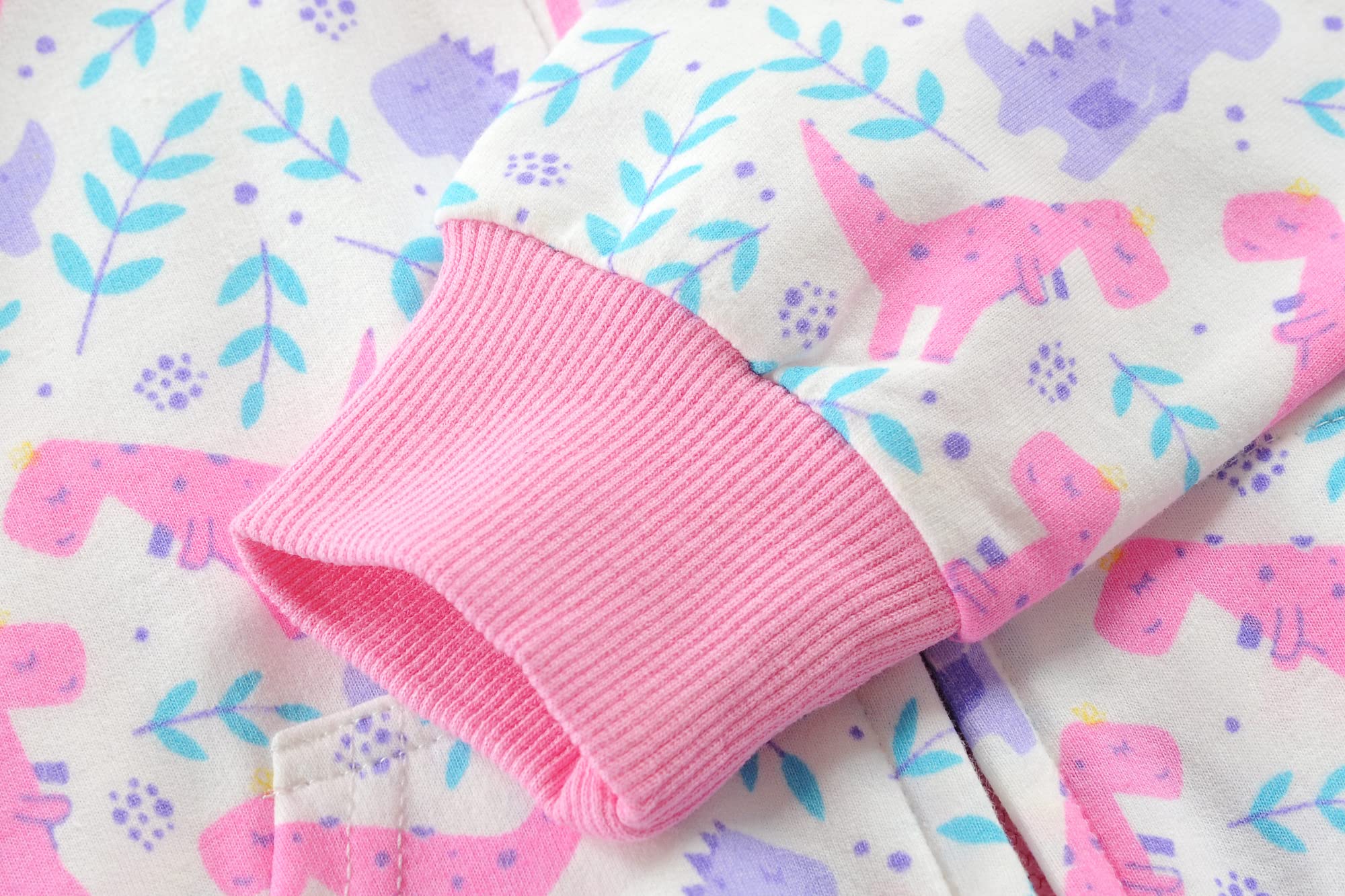 Little Hand Girls Unicorn Hoodies Zip Up Kids Strawberry Jackets Long Sleeve Toddler Dinosaur Sweatshirt Clothes 2-7 Years - Image 5