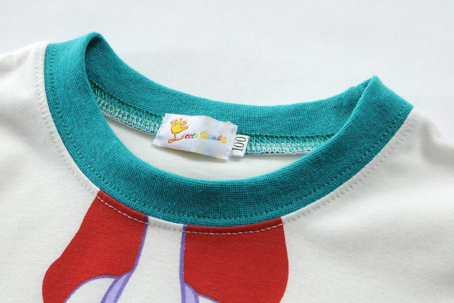 Little Hand Pajamas for Girls Dinosaur Short Sets Kids Cotton Unicorn Sleepwear Toddler Pjs Summer Clothes Shirt - Image 4