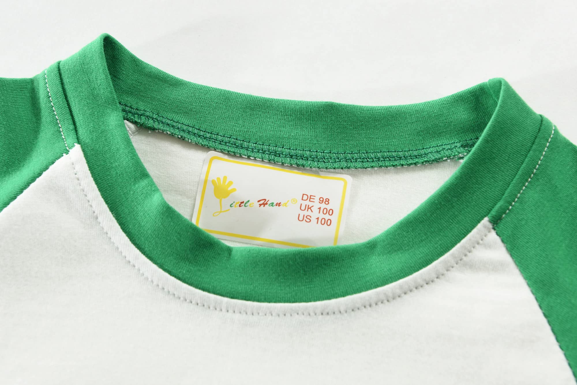 Little Hand St. Patrick's Day Shirts Clover Tees Irish Lucky Shamrock Tractor Short Sleeve Dinosaur T-Shirt for Kid 2-8 Years - Image 5