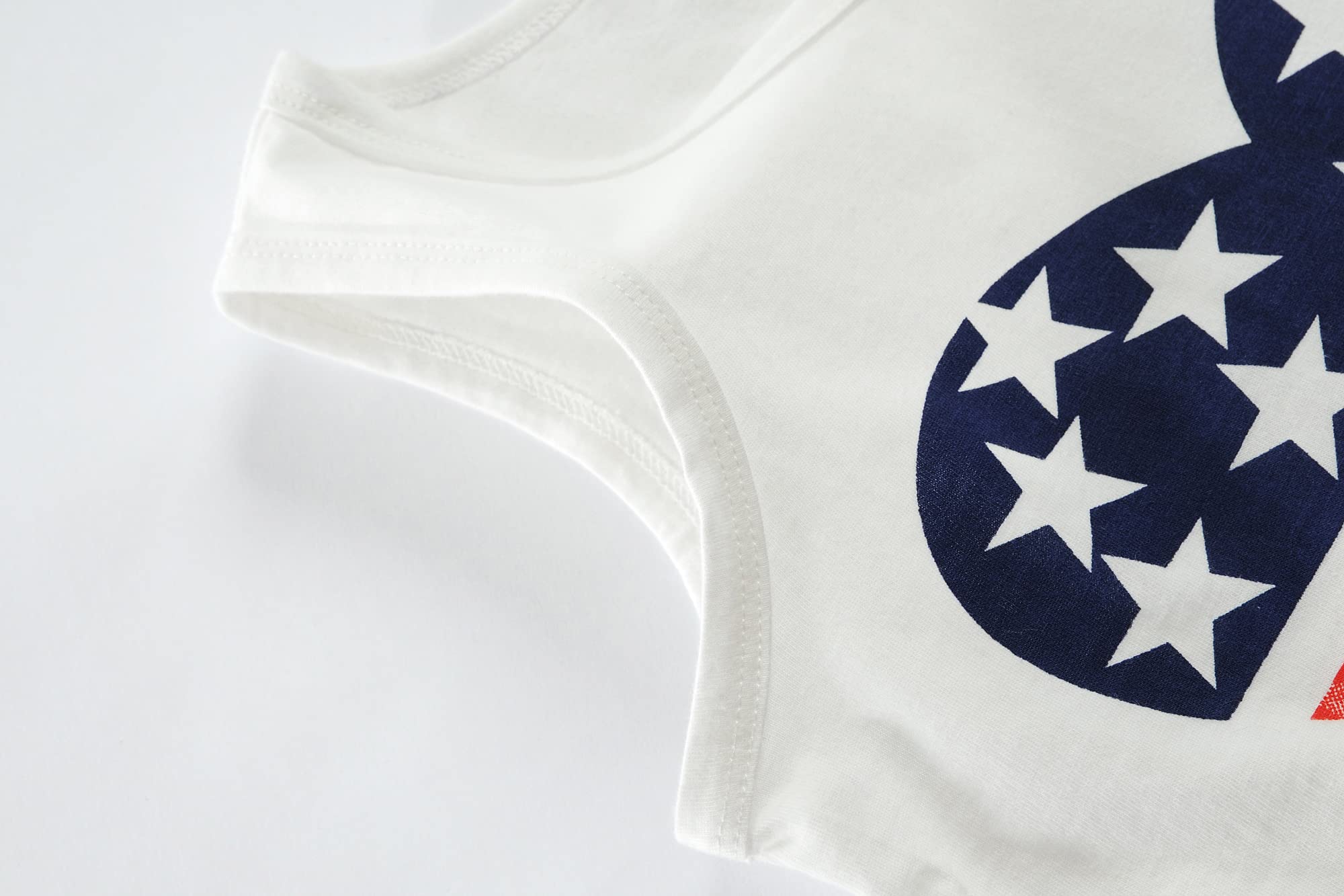Little Hand Toddler Boys 4th of July Tank Tops Kids American Flag T-Shirts Patriotic Sleeveless Tees Summer Clothes 2-7 Years - Image 6
