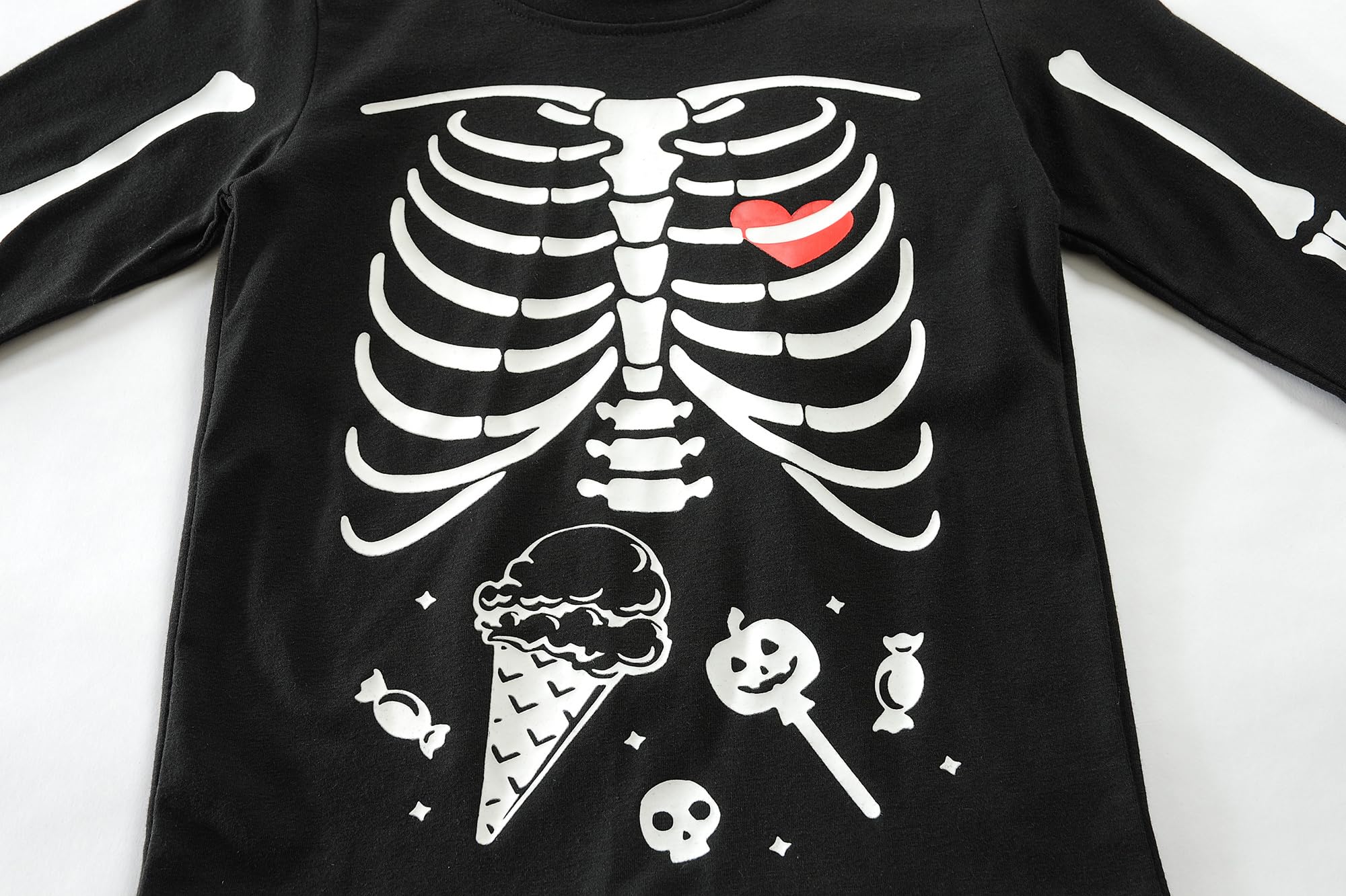 Little Hand Toddler Boys Pajamas Skeleton PJs Glow in The Dark Sleepwear Pant Sets Kids Jammies - Image 4