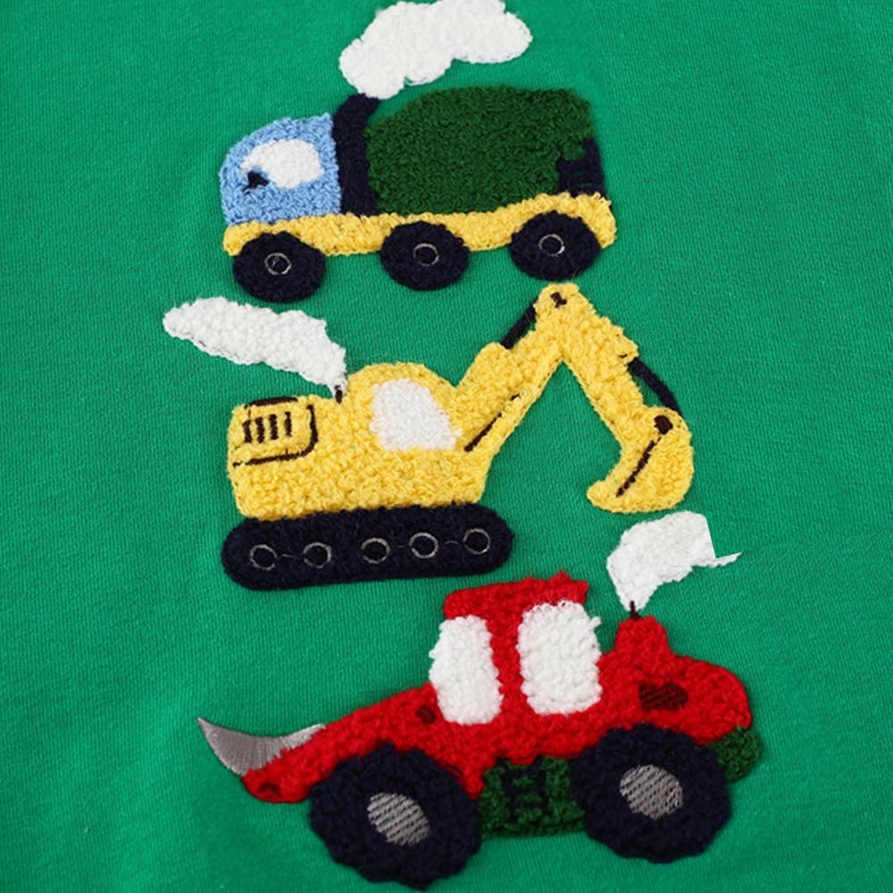 Little Hand Toddler Boys Sweatshirts Construction Truck Long Sleeve Shirts Space Planets Pullover Tractor Shirt Kid 2-7 Years - Image 4