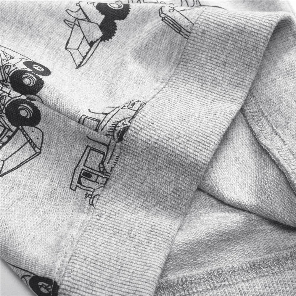 Little Hand Toddler Boys Sweatshirts Long Sleeve Tractor Shirt Dinosaur Pullover Digger Monster Truck Top Tee Kids 2-7 Years - Image 7