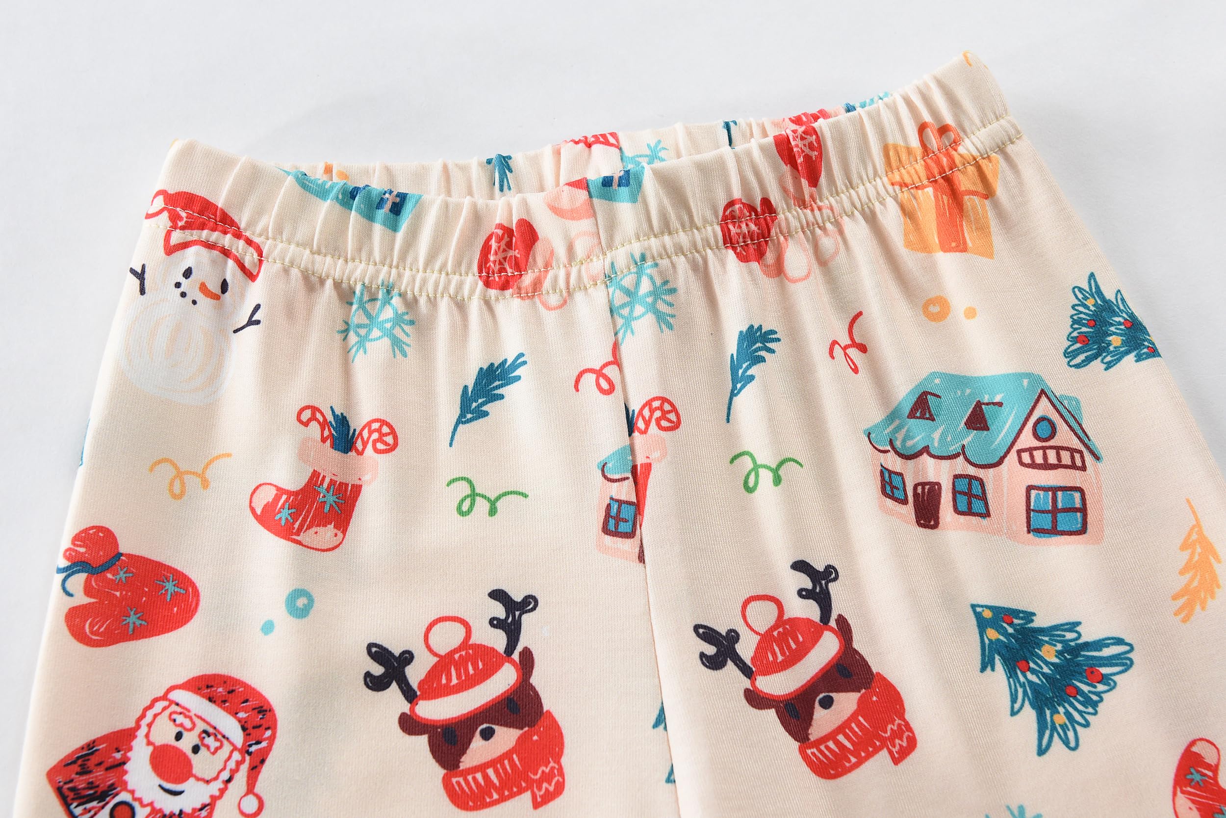 Little Hand Toddler Girls Pajama Cute Dinosaur Pjs Strawbeery Jammies Kids Kitty Cat 2 Piece Flamingo Sleepwear Sets Age 2-7 - Image 7