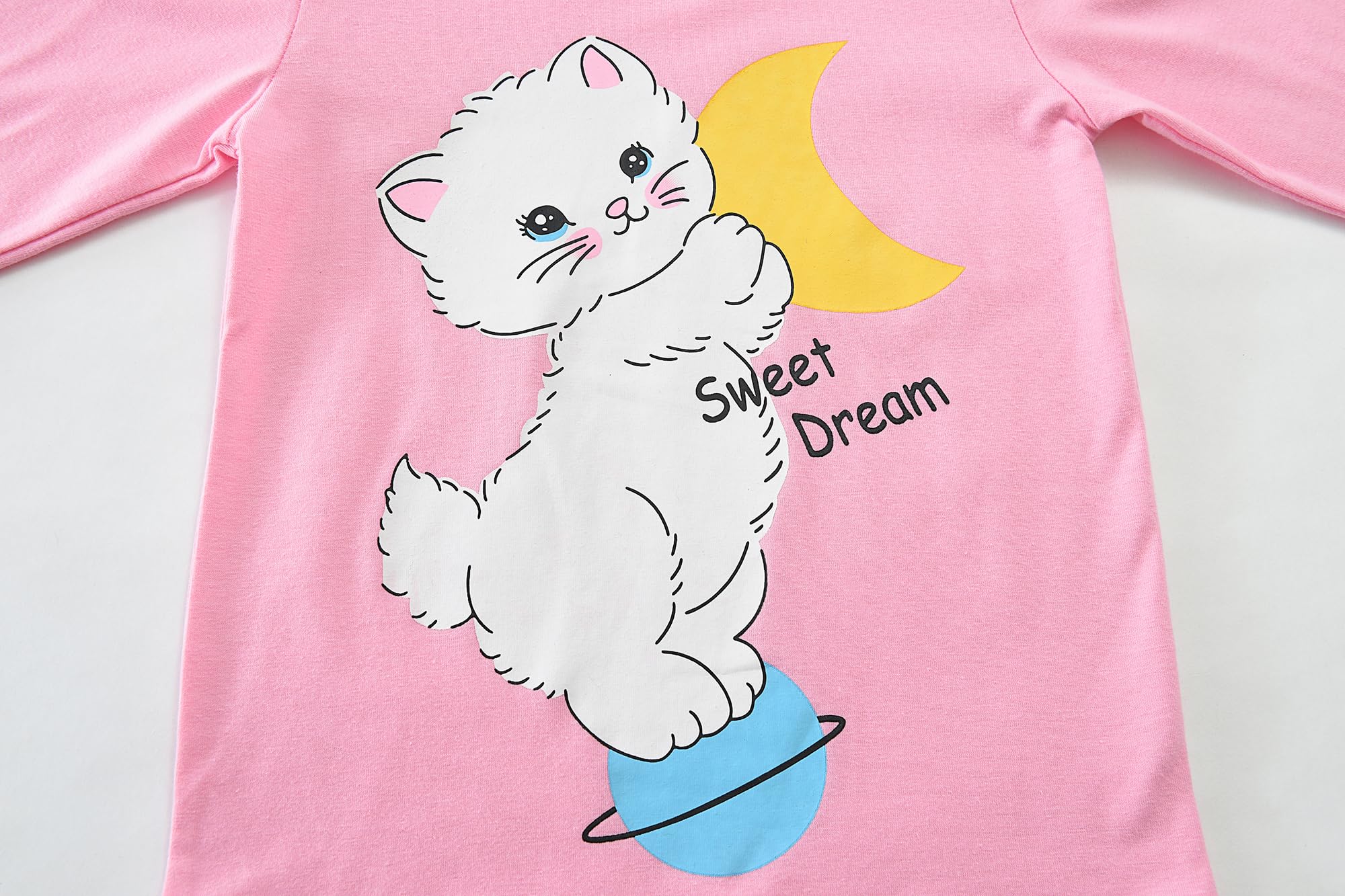 Little Hand Toddler Girls Pajamas Mermaid Cotton Pjs Jammies Fall Winter Long Sleeve Sleepwear Sets for Size 2-7T - Image 3