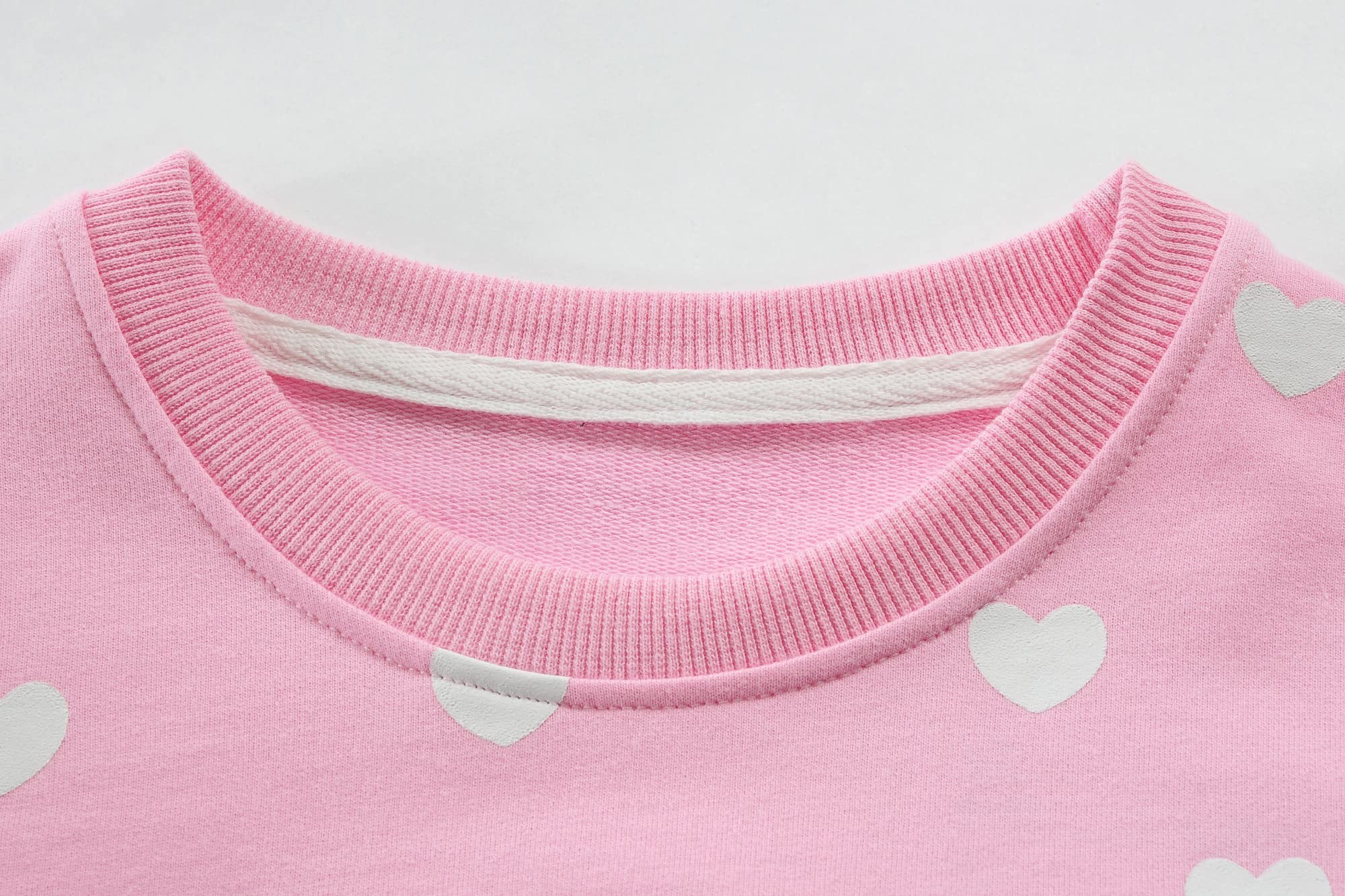 Little Hand Toddler Girls Valentines Sweatshirts Sweet Love Heart Shirt Long Sleeve Dinosaur Kids Pullover Clothes 2-7 Years - Image 4