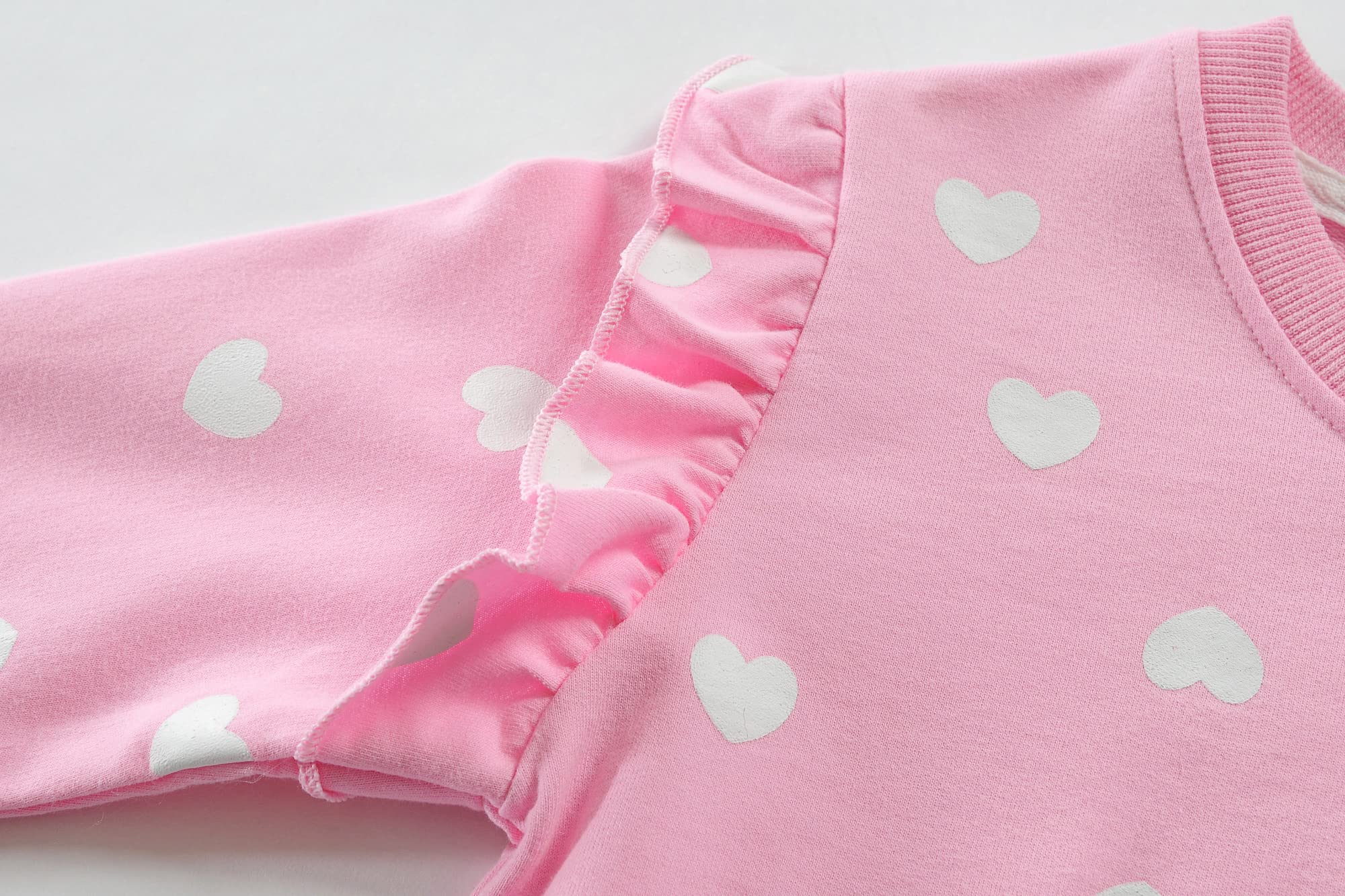 Little Hand Toddler Girls Valentines Sweatshirts Sweet Love Heart Shirt Long Sleeve Dinosaur Kids Pullover Clothes 2-7 Years - Image 5