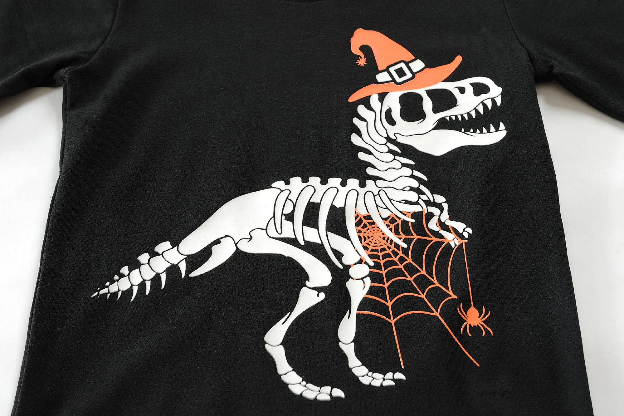 Little Hand Toddler Pajamas Boys Glow in The Dark Skeleton Candy Pjs Dinosaur Sleepwear Kids Halloween Clothes 2-10 Years - Image 4